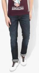 Wrangler Blue Washed Regular Fit Jeans men