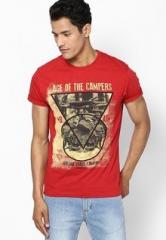 Wrangler Red Crew Neck T Shirt men