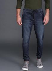 Wrogn Blue Jogger Mid Rise Clean Look Stretchable Jeans men