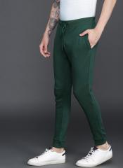 Wrogn Green Solid Slim Fit Joggers men