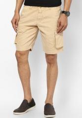 Wym Solid Beige Shorts men