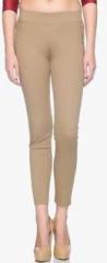 Xblues Beige Solid Jegging women