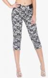 Xblues Black Printed Capri women