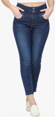 Xblues Blue Mid Rise Jeans women