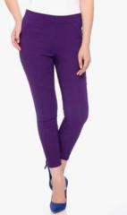 Xblues Purple Solid Jeggings women