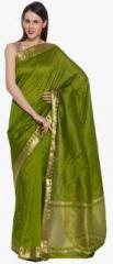 Xclusive Chhabra Green Embellished Saree women