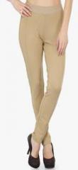 Xpose Beige Solid Jeggings women