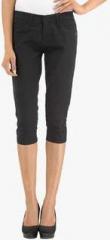 Xpose Black Solid Capri women