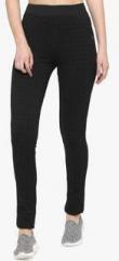 Xpose Charcoal Grey Checked Jeggings women