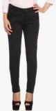 Xpose High Rise Black Solid Chinos women