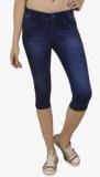 Xpose Navy Blue washed Capris women