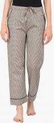 Yaya Cream Checked Pants women