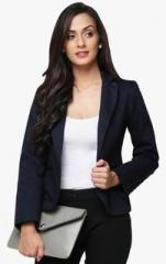 Yepme Blue Solid Blazer women