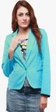 Yepme Blue Solid Summer Jacket Women