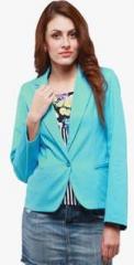 Yepme Blue Solid Summer Jacket women