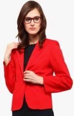 Yepme Red Solid Summer Jacket women