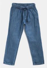 Yk Blue Regular Fit Trouser boys