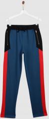 Yk Blue Solid Track Pants boys