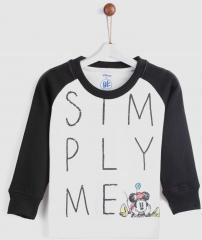 Yk Disney Off White Printed Sweatshirt girls