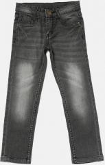 Yk Grey Slim Fit Mid Rise Clean Look Jeans boys