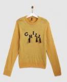 Yk Mustard Solid Pullover Girls