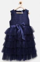 Yk Navy Blue Party Dress girls