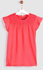 Yk Pink Solid Top girls