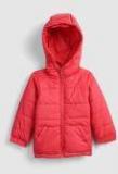 Yk Red Solid Jacket Boys