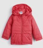 Yk Red Solid Padded Jacket Boys