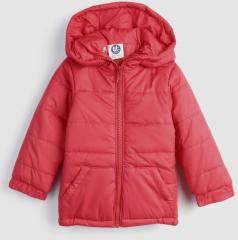 Yk Red Solid Padded Jacket boys