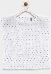 Yk White Casual Top girls