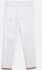 Yk White Regular Fit Trouser boys