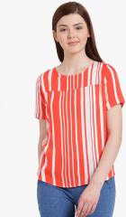 Zink London Red Striped Blouse women