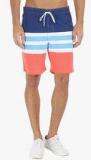 Zobello Blue Striped Swim Short Men