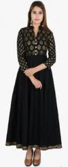 Zoeyams Black Anarkali women