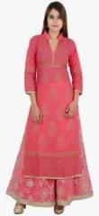 Zoeyams Pink Embellished Kurta women