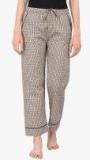 Yaya Cream Checked Pants Women