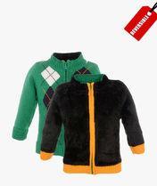 Yellow Apple Green Winter Jacket Boys