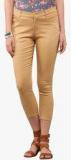 Yepme Beige Solid Capri Women