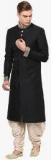 Yepme Black Striped Sherwani Men