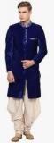 Yepme Blue Printed Sherwani Men