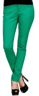 Yepme Green Solid Trousers women