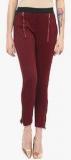 Yepme Maroon Solid Jegging Women