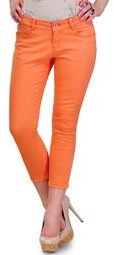 Yepme Orange Solid Capri Women