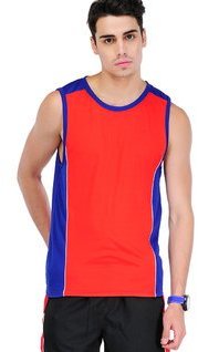 Yepme Red Round Neck Vests men