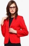 Yepme Red Solid Summer Jacket Women