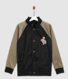 Yk Black & Brown Jacket Girls