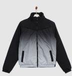 Yk Black Colourblocked Padded Jacket Boys