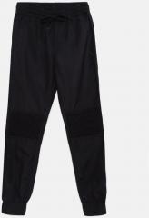 Yk Black Straight Fit Active Joggers boys