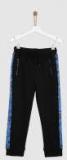 Yk Black Straight Fit Track Pants Boys